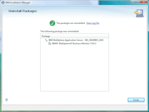 Uninstall packages in IBM Installation Manager
